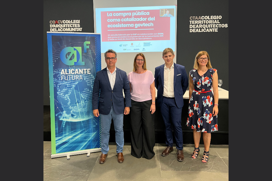 Alicante Futura hosts the presentation of the study ‘Public procurement as a catalyst for Govtech ecosystems’.